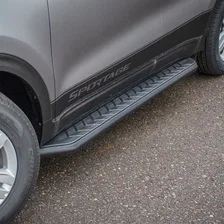 AeroTread 5" x 67" Black Stainless Running Boards, Select Sportage, Tucson image 4