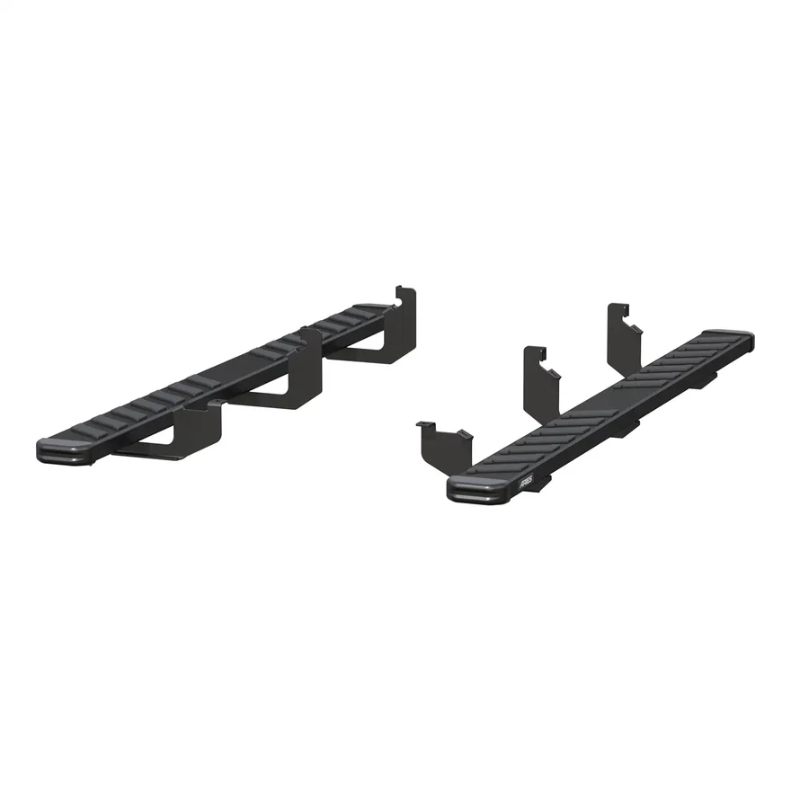 NovaTrac 6in. x 85in. Black E-Coat Steel Running Boards; Select Ford Ranger