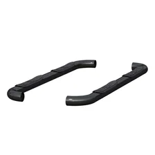 3" Round Black Steel Side Bars, Select Ford F-150, F-250, F-350 Super Duty image 2