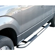 3" Round Polished Stainless Side Bars, Select Ford F-150 image 3
