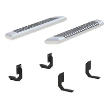 AdvantEDGE 5-1/2in. x 53in. Chrome Aluminum Side Bars; Select Ford F-250; F-350 image 2
