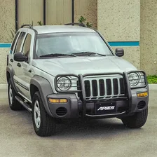 3" Round Black Steel Side Bars, Select Jeep Liberty image 3