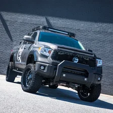 AdvantEDGE 5-1/2in. Black Aluminum Bull Bar with Lights; Select Toyota Tundra image 5
