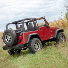 TrailCrusher Jeep Wrangler TJ Steel Rear Bumper; 9.5K image 2