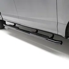 4" Black Steel Oval Side Bars, Select Ford F-150, F-250, F-350, F-450, F-550 image 3