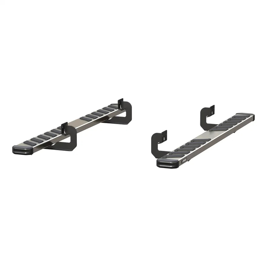 NovaTrac 6in. x 75in. Polished Stainless Running Boards; Select Ford F-150