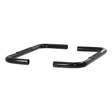 3" Round Black Steel Side Bars, Select Ford Bronco, F-150 image 2