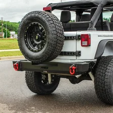 TrailCrusher Jeep Wrangler JK Steel Rear Bumper; 12.5K image 3