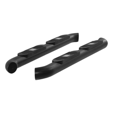 Big Step 4in. Black Aluminum Round Side Bars; Select Jeep Wrangler JK image 2