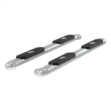 4" Polished Stainless Oval Side Bars, Select Toyota Tacoma image 2