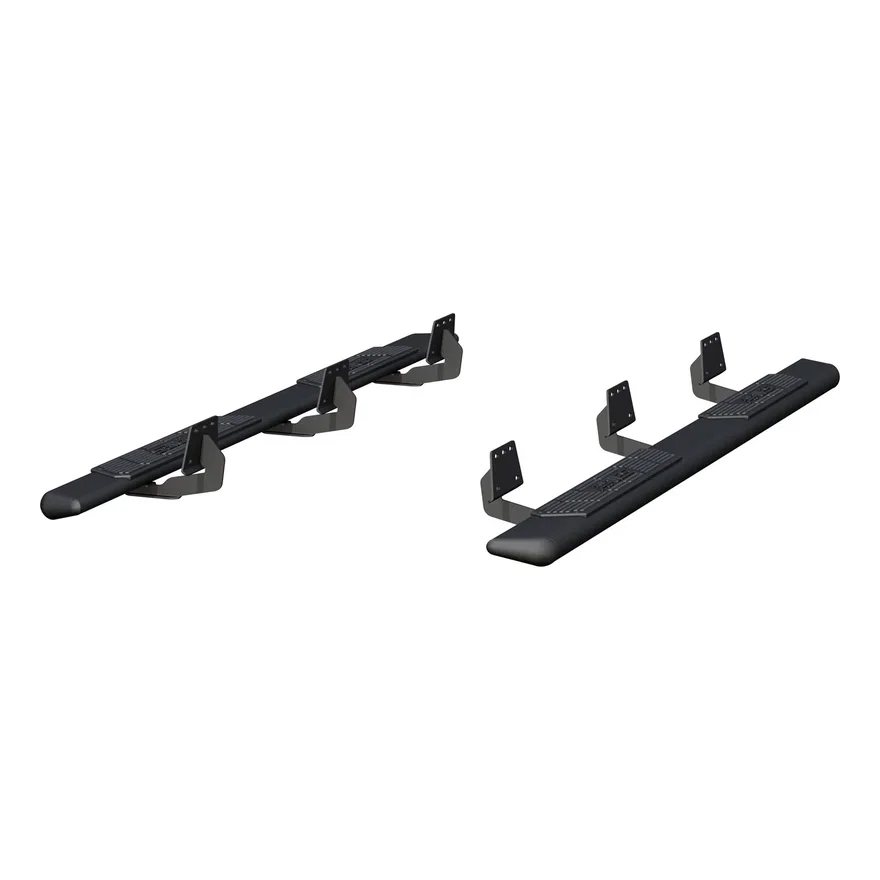AscentStep 5-1/2" x 91" Black Steel Running Boards, Select Ram 1500 Crew Cab