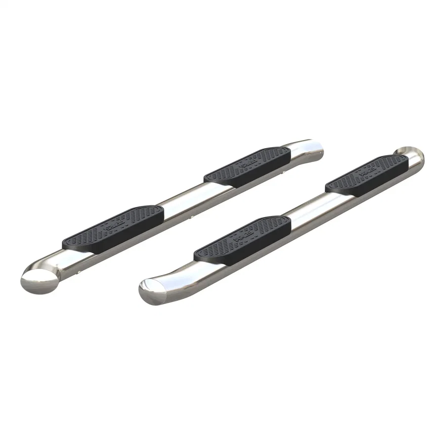 4" Polished Stainless Oval Side Bars, Select Ford Ranger SuperCrew