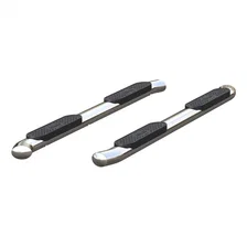 4" Polished Stainless Oval Side Bars, Select Silverado, Sierra 1500 Extended Cab image 2