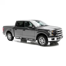 3" Round Black Stainless Side Bars, Select Ford F-150, F-250, F-350 image 3