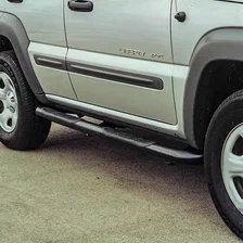 3" Round Black Steel Side Bars, Select Jeep Liberty image 4