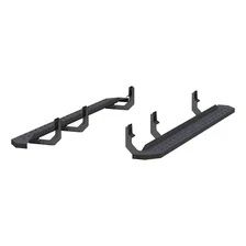 RidgeStep 6-1/2" x 85" Black Steel Running Boards, Select Nissan Titan, XD image 2