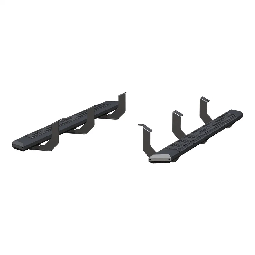 AdvantEDGE 75in. Black Aluminum Side Bars; Select Toyota Tundra Extended Cab