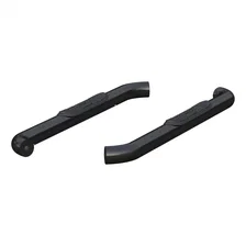 3" Round Black Steel Side Bars, Select Ford F-150, F-250, F-350 Super Duty image 2