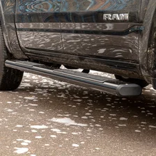 6in. x 75in. Black Aluminum Oval Side Bars; Select Ram 1500 Quad Cab image 4