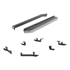 AeroTread 5" x 70" Polished Stainless Running Boards, Select Toyota Highlander image 2