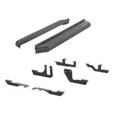 AeroTread 5" x 76" Black Stainless Running Boards, Select Traverse, Acadia image 2