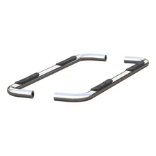 3" Round Polished Stainless Side Bars, Select Silverado, Sierra 1500 Extended image 2