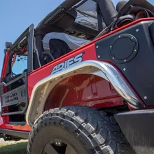 Jeep Wrangler JK Raw Aluminum Rear Fender Flares image 3