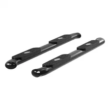4" Black Steel Oval Side Bars, Select Toyota Tacoma image 2