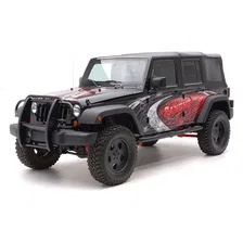 3" Round Black Steel Side Bars, Select Jeep Wrangler JK Unlimited image 3