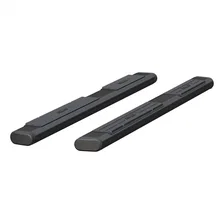 6in. x 75in. Black Aluminum Oval Side Bars (No Brackets) image 1