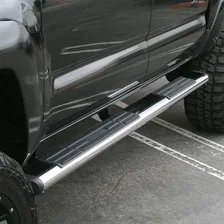6in. x 85in. Polished Stainless Oval Side Bars; Select Toyota Tacoma image 4