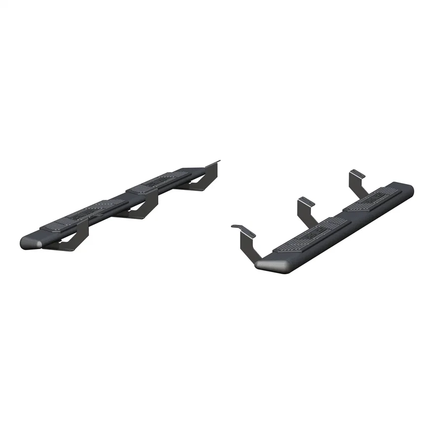 AscentStep 5-1/2in. x 75in. Black Steel Running Boards; Select Toyota Tacoma