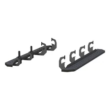 RidgeStep 6-1/2" x 75" Black Steel Running Boards, Select Silverado, Sierra image 2