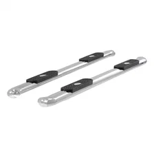 4" Polished Stainless Oval Side Bars, Select Ford F150, F250, F350, F450, F550 image 2