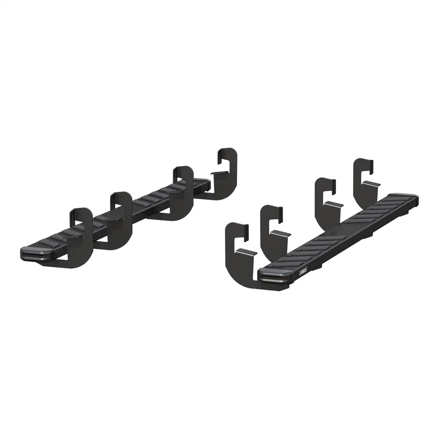 NovaTrac 6in. x 75in. Black E-Coat Steel Running Boards; Select Silverado; Sierr