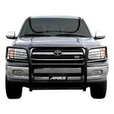 Black Steel Grille Guard; Select Toyota Tundra image 4
