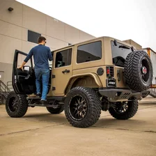 TrailChaser Jeep Wrangler Aluminum Rear Bumper Corners with LEDs image 2