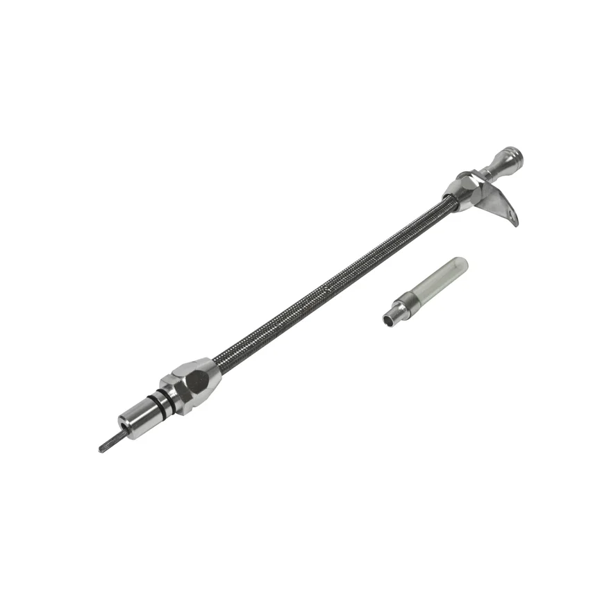 Auto Transmission Dipstick & Tube - Billet Aluminum/Stainless Steel Braided