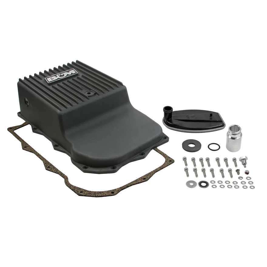 Hi-Tek Deep Heavy Duty Transmission Pan - ZF 845RE/850RE/8HP70/8HP75 - Black for Ram