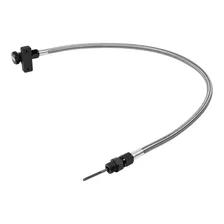 Locking Auto Trans Dipstick & Tube - Billet Aluminum/Stainless Steel Braided for Ford F-150 image 3