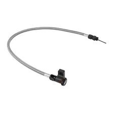 Locking Auto Trans Dipstick & Tube - Billet Aluminum/Stainless Steel Braided for Ford F-150 image 1