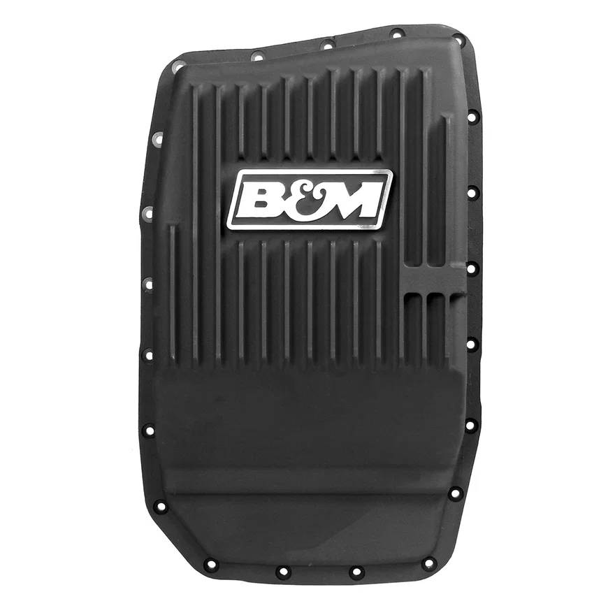 Hi-Tek Deep Transmission Pan -  Black Aluminum for Ford