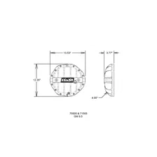 Hi-Tek Aluminum Differential Cover for GM 9.5-inch 14-bolt - Black image 4