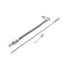 Auto Transmission Dipstick & Tube - Billet Aluminum/Stainless Steel Braided image 1