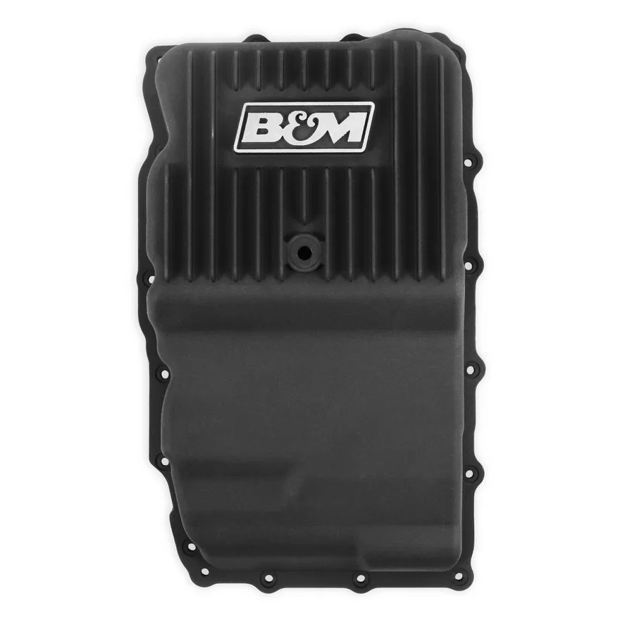 Hi-Tek Heavy-Duty Deep Transmission Pan-GM 10L80- Aluminum-Black Anodized