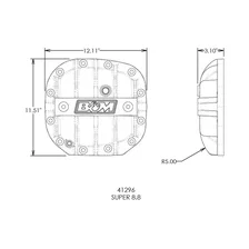 Hi-Tek Aluminum Differential Cover for Ford Super 8.8 - Black image 4
