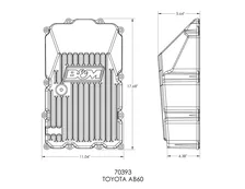 Hi-Tek Deep Transmission Pan - Aluminum - Toyota - Black image 3