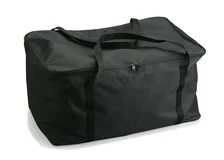 Zippered Tote Bag Polycotton - Black image 2