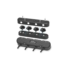 2-Piece Vintage Series Valve Cover - Gen III/IV LS - Satin Black Machined image 4