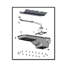 Gen III Hemi Swap Oil Pan - Rear-Sump - Natural - VVT image 5